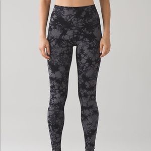 Lululemon WUNDER UNDER HI-RISE TIGHT Shibori black